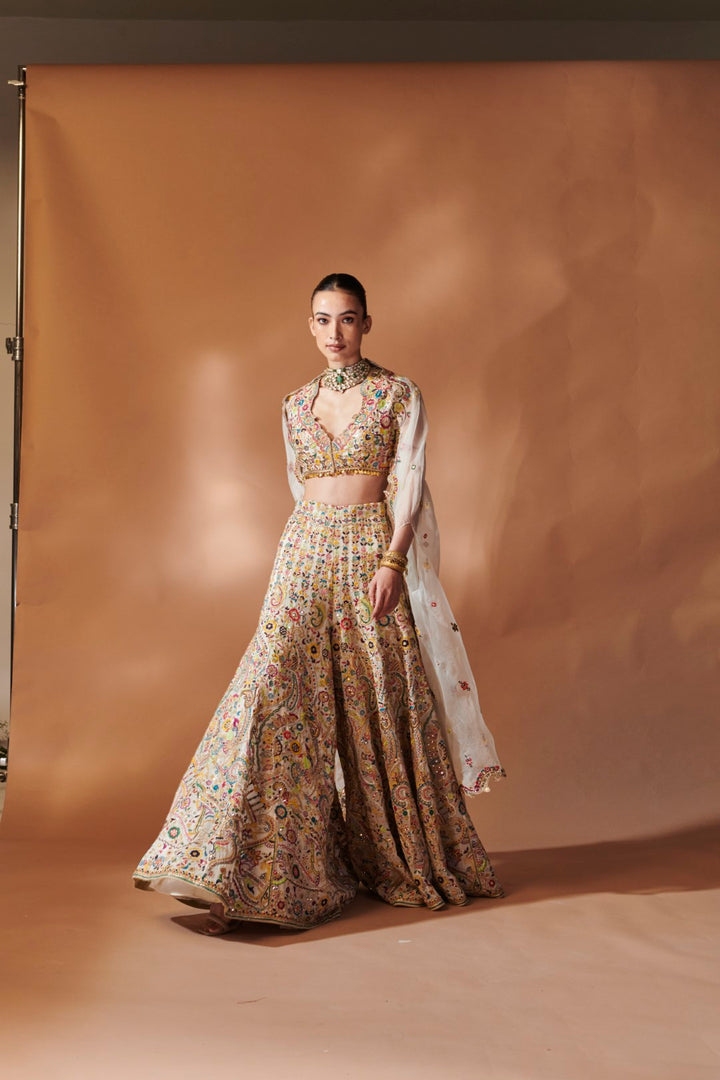 IVORY HIGH WAIST SHARARA