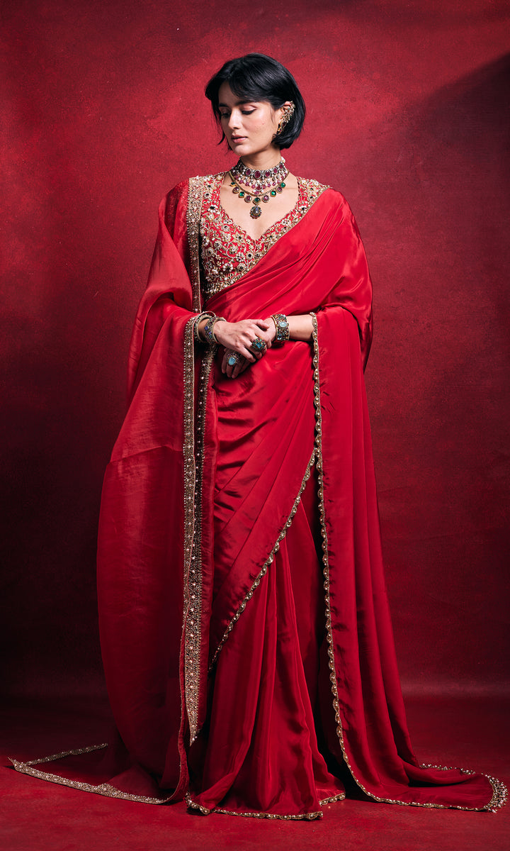 Red Saree
