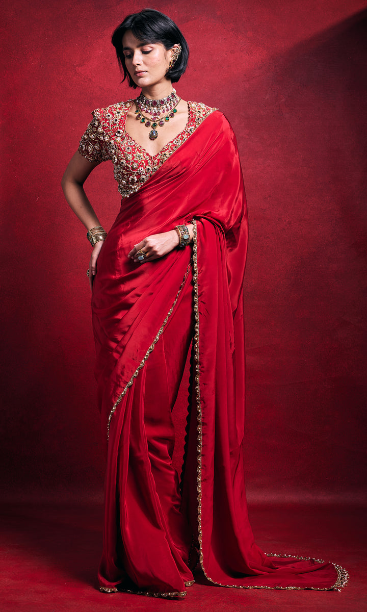 Red Saree