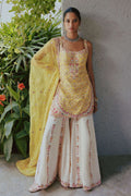 Yellow & Cream Gharara Set