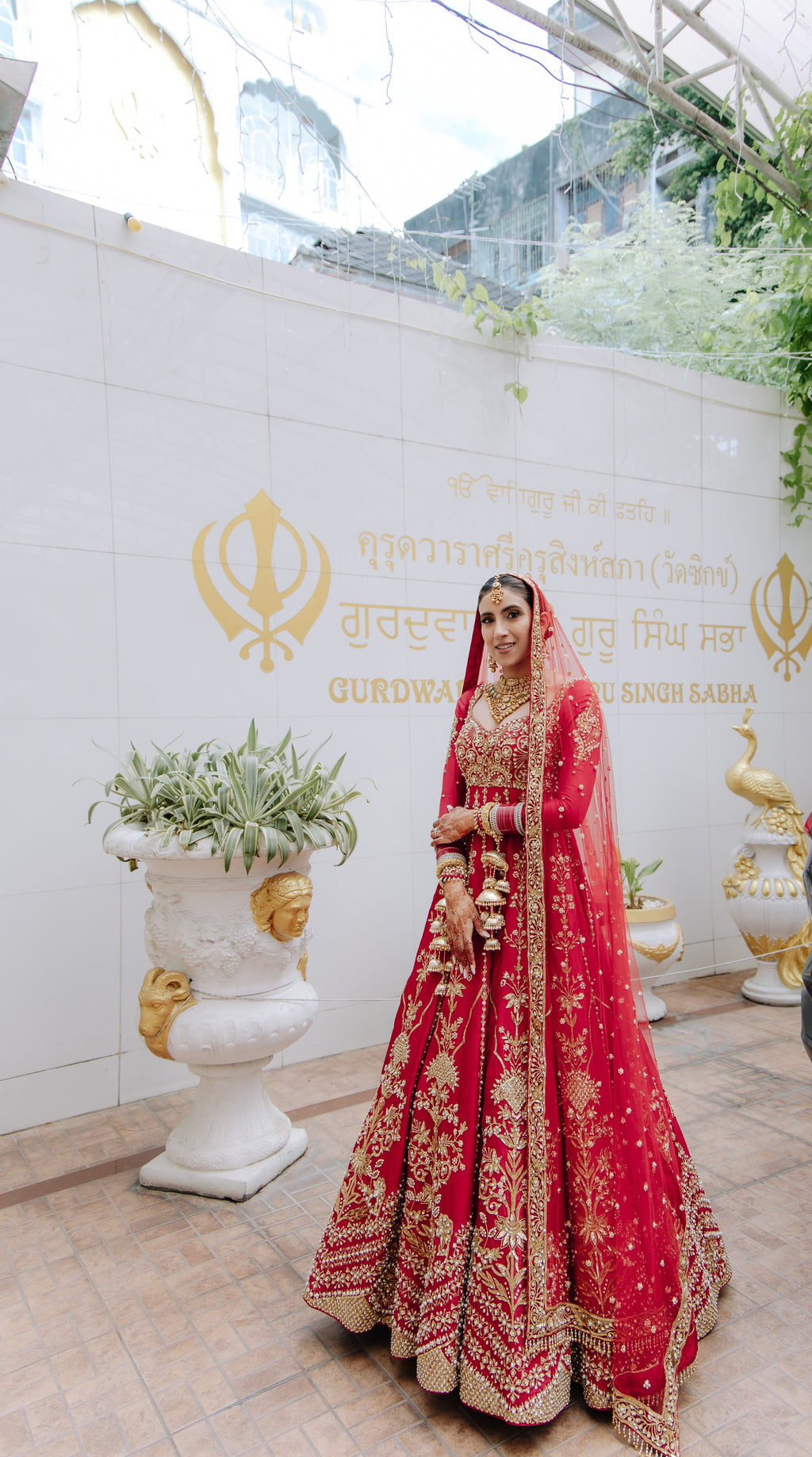 Simran In Our Red Bridal Anarkali