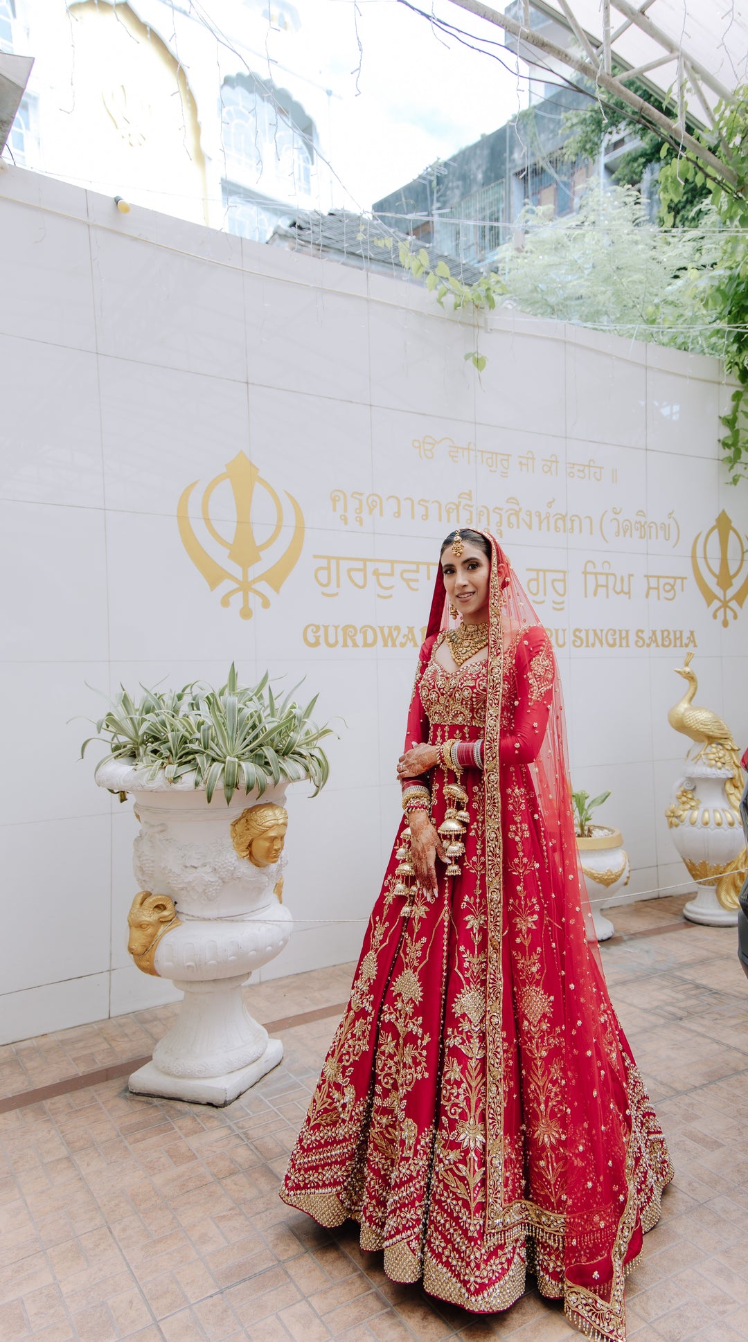 Simran In Our Red Bridal Anarkali