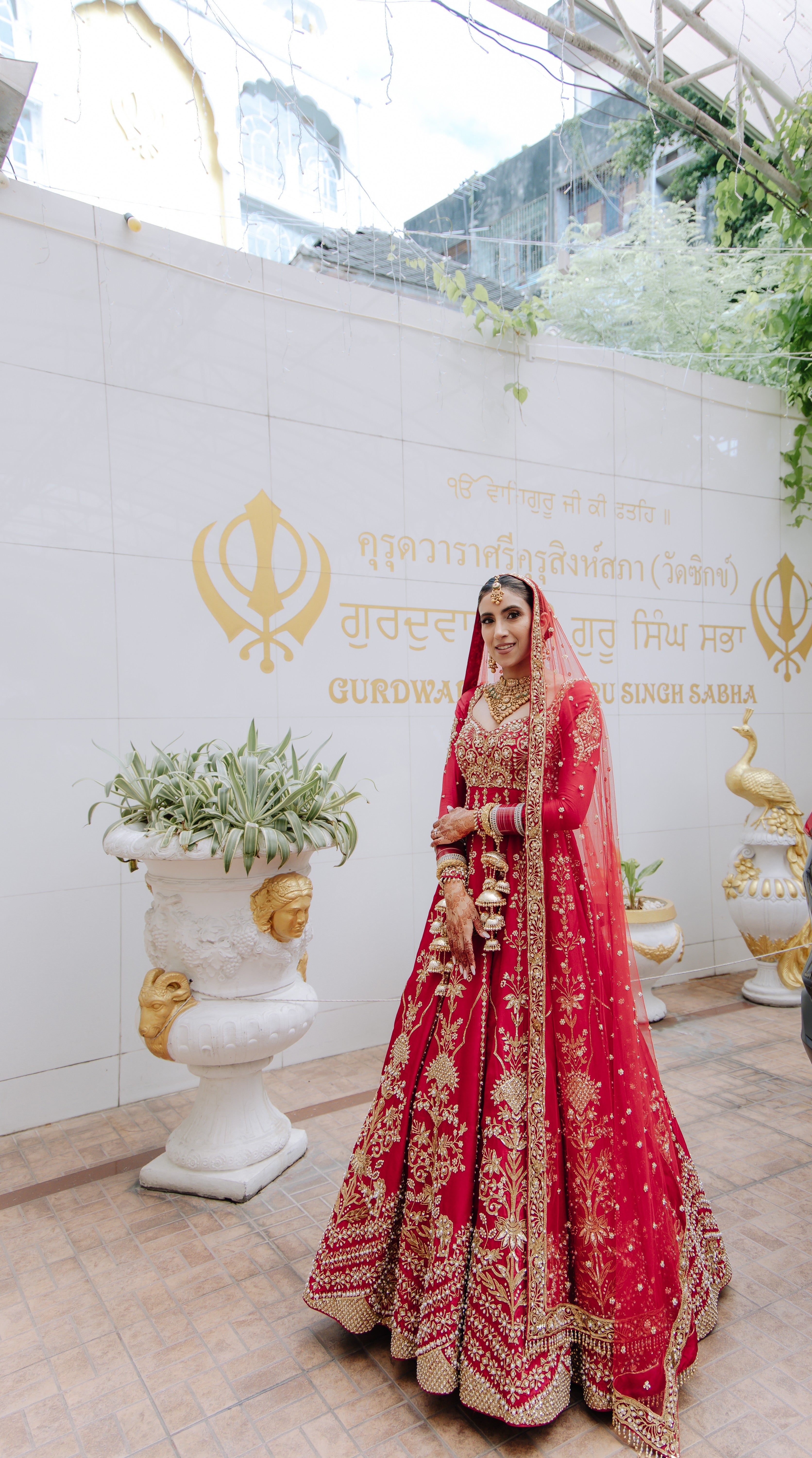 Simran In Our Red Bridal Anarkali