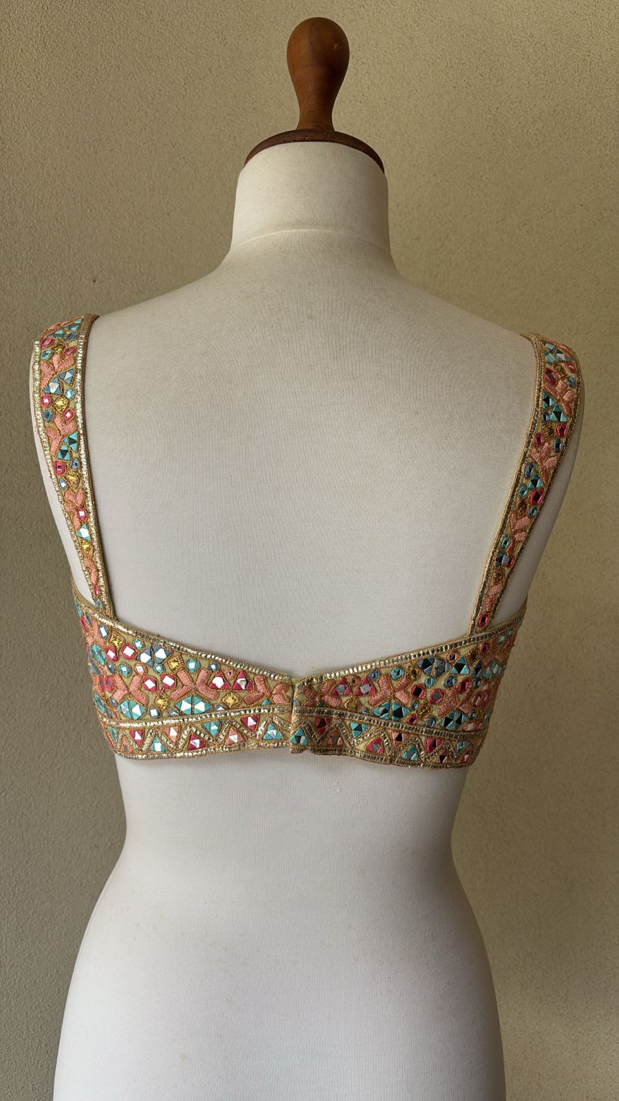 Multi mirror and foil blouse