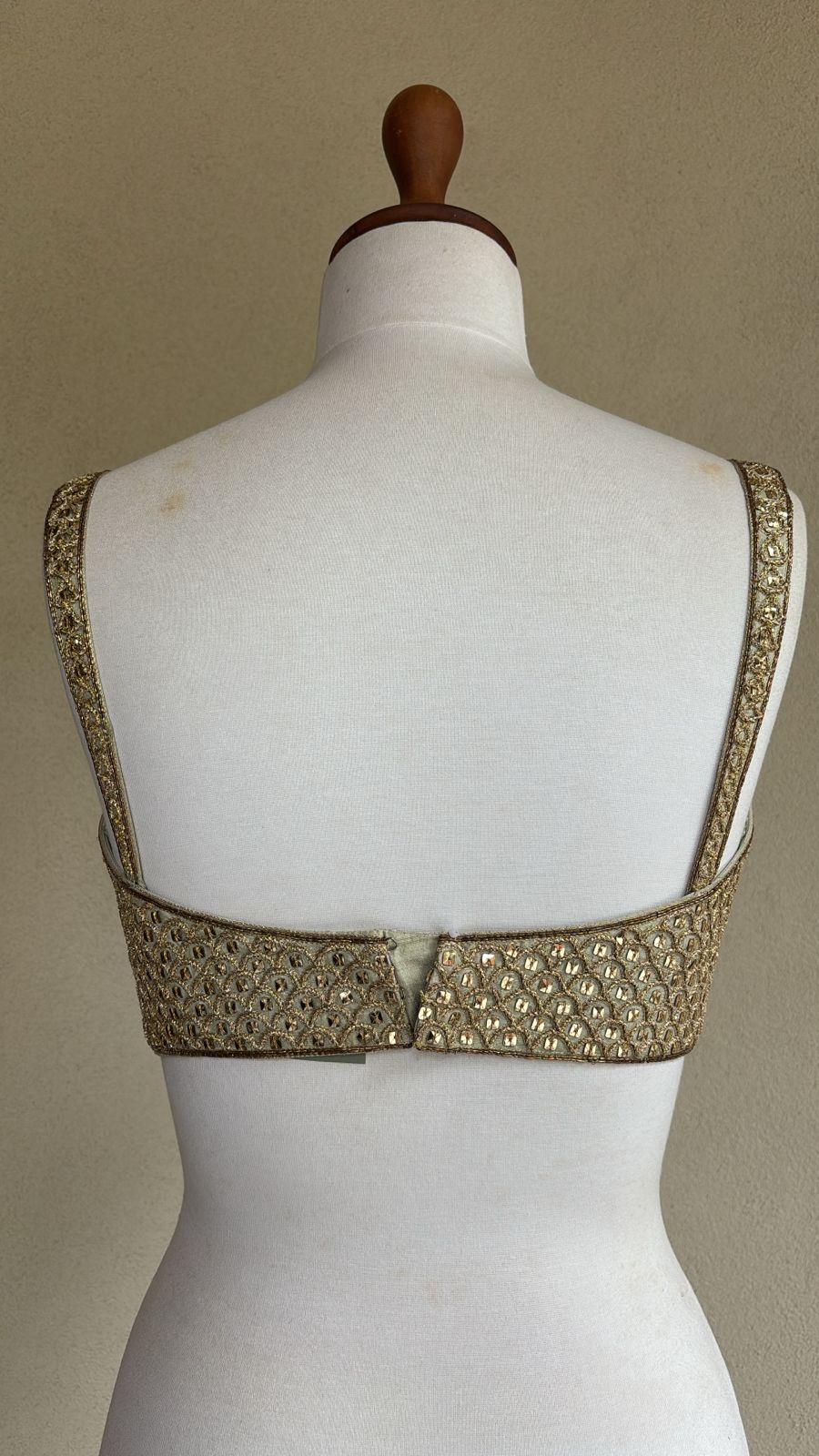 Gold dori and sequins blouse
