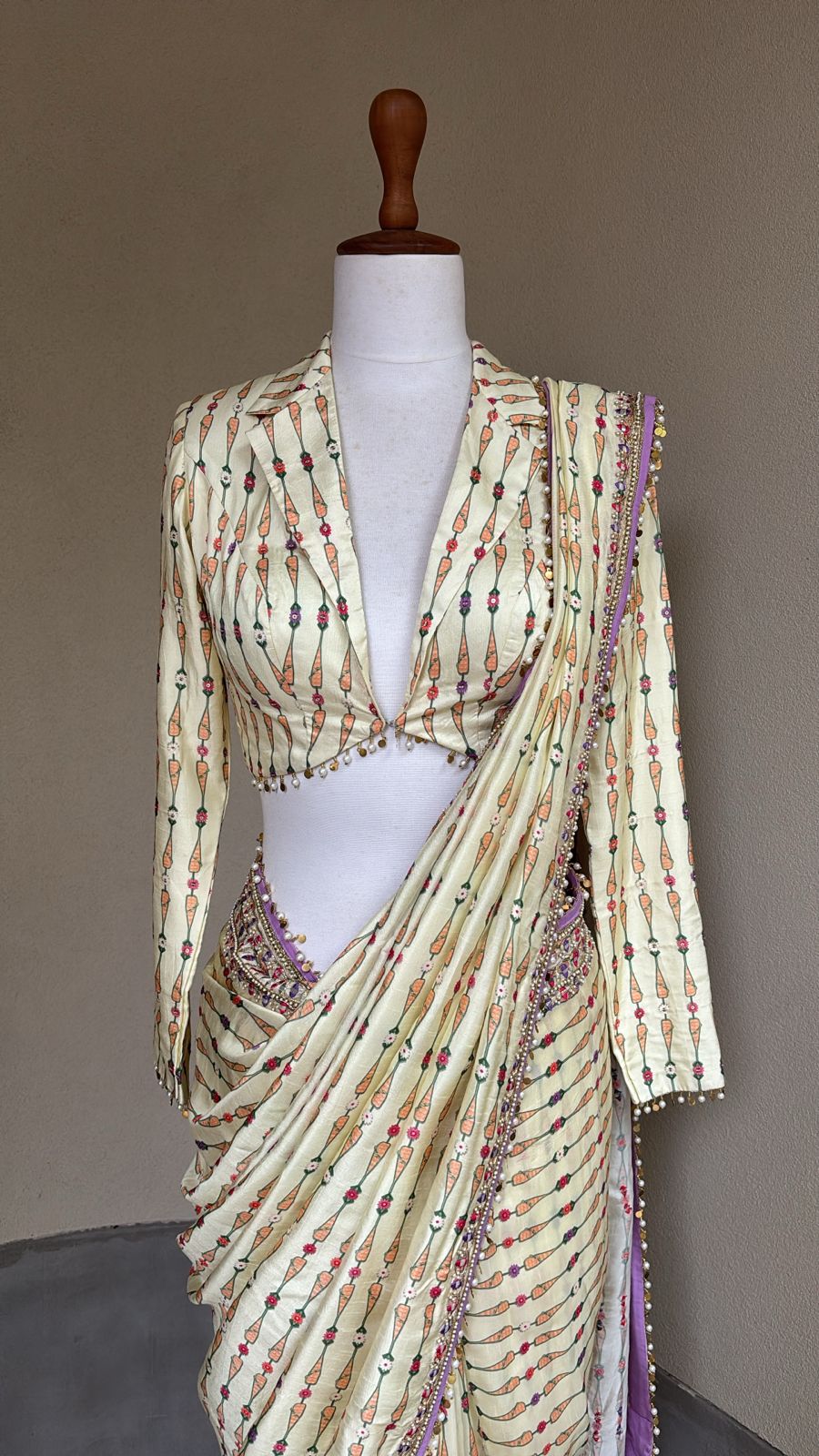 Ivory Moonlit Saree
