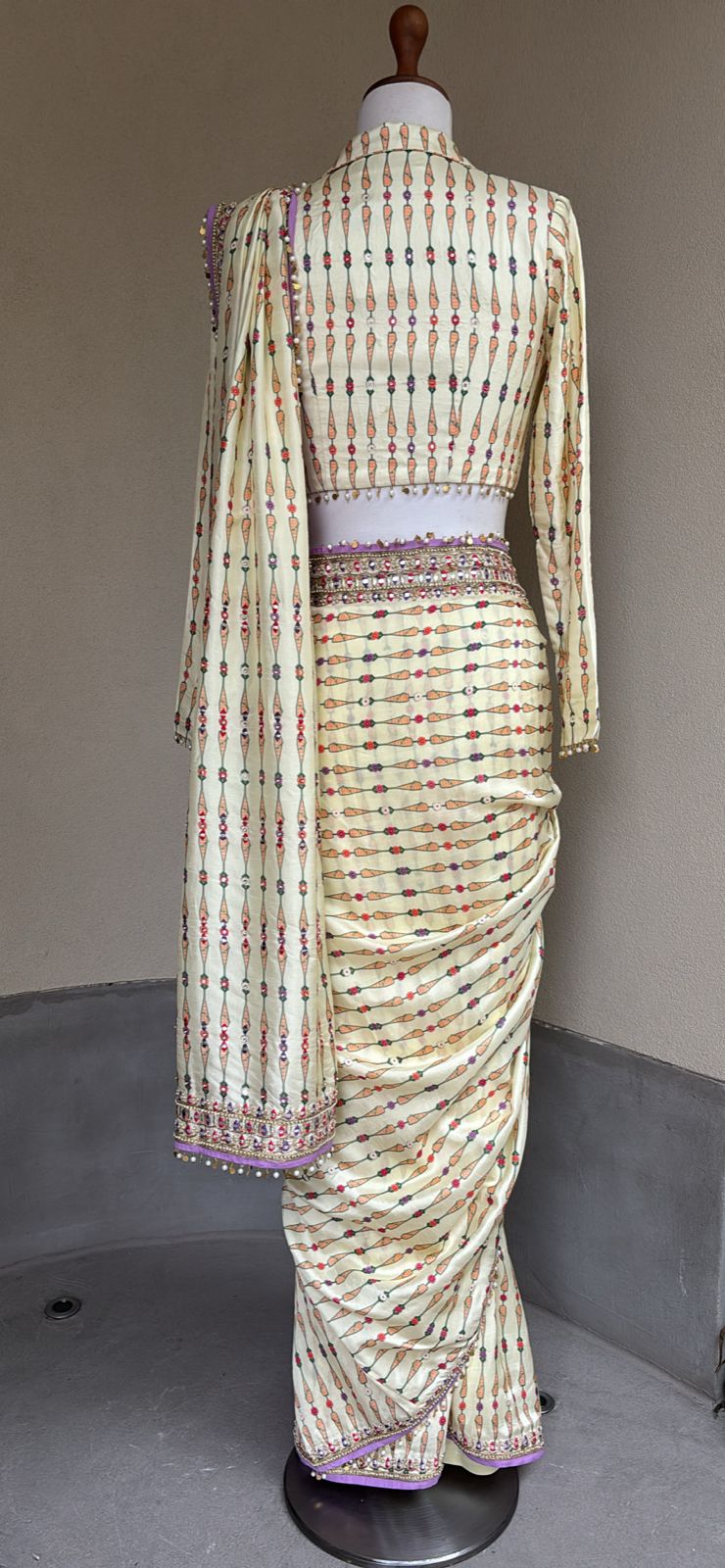 Ivory Moonlit Saree
