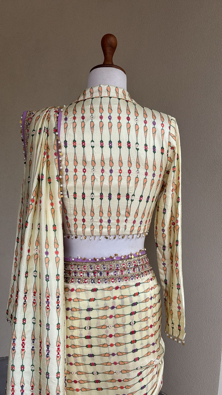 Ivory Moonlit Saree