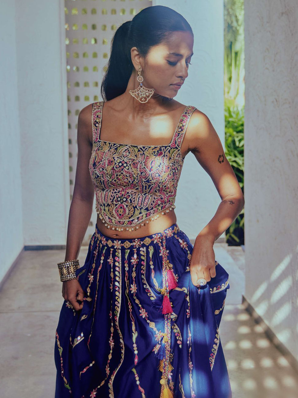 Royal Blue Lehenga Set