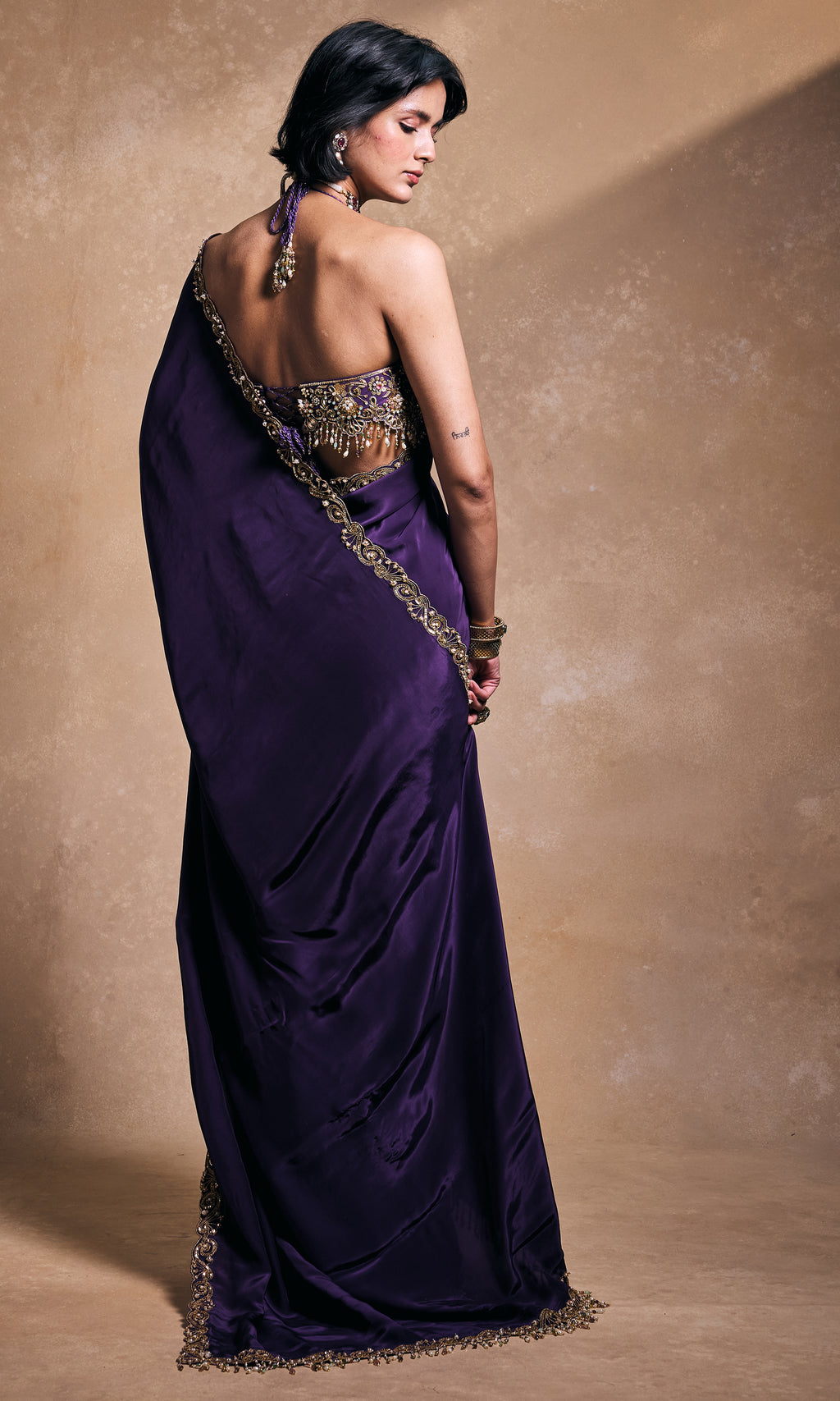 Deep Purple Saree