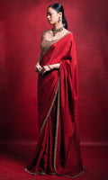 Red Saree Set