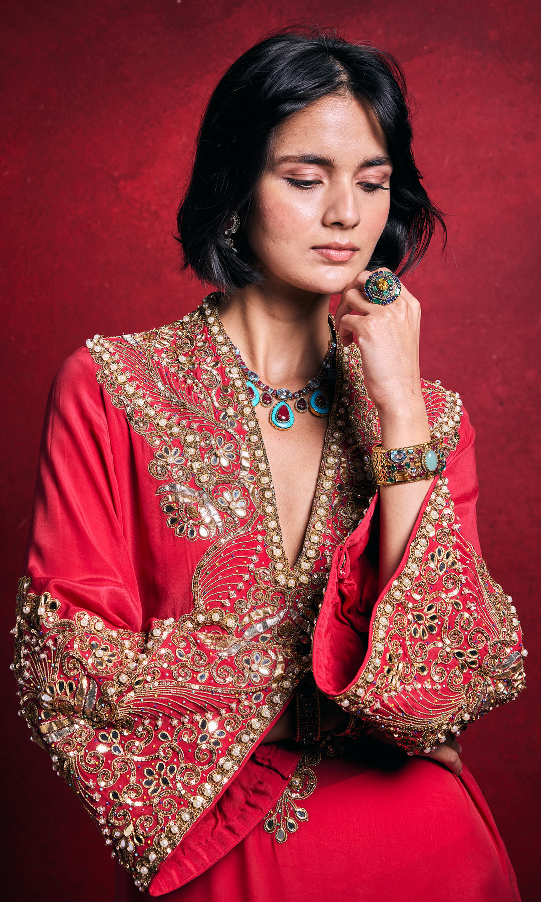 Fuchsia Pink Kaftan