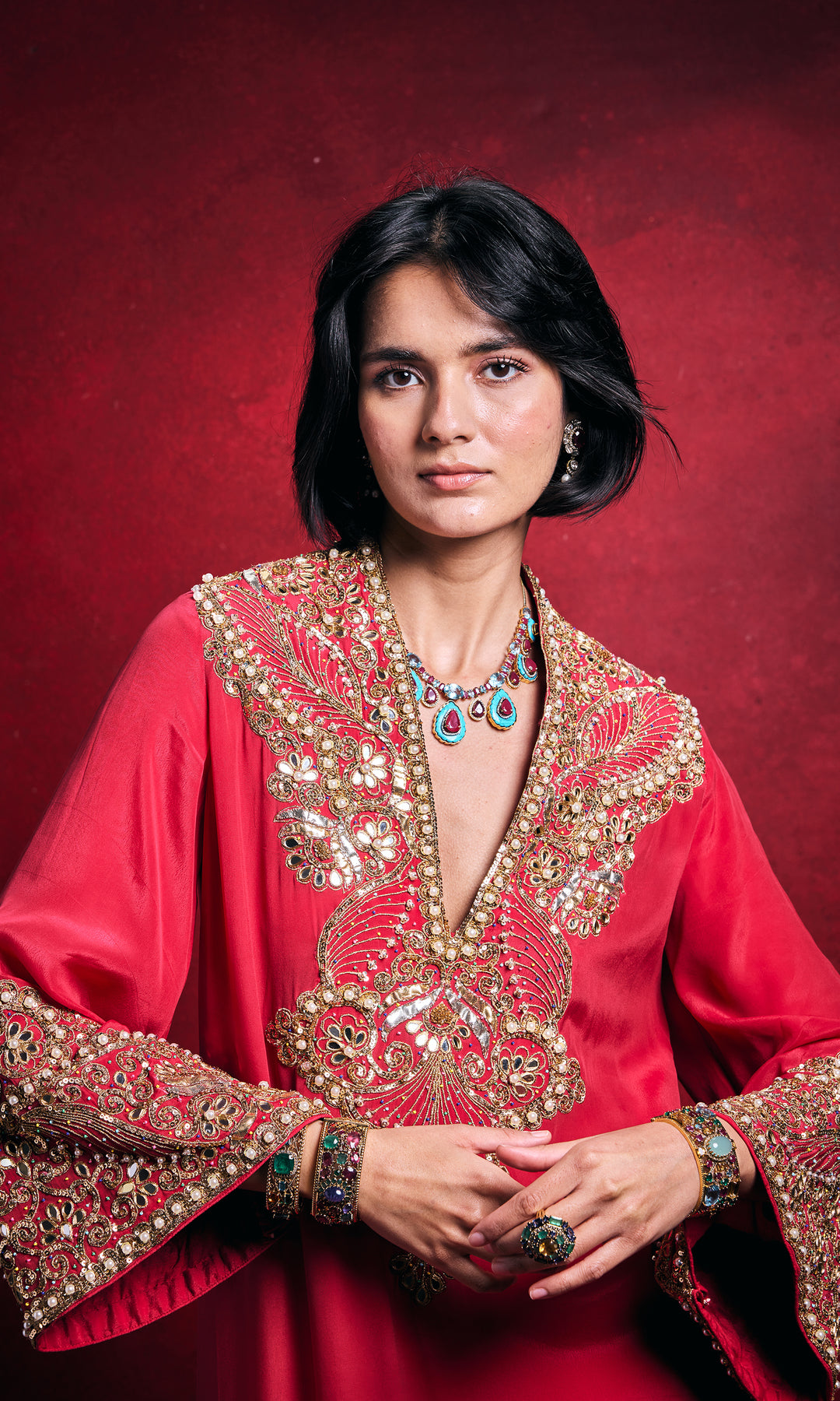 Fuchsia Pink Kaftan