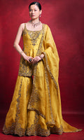 Mustard Sharara Set