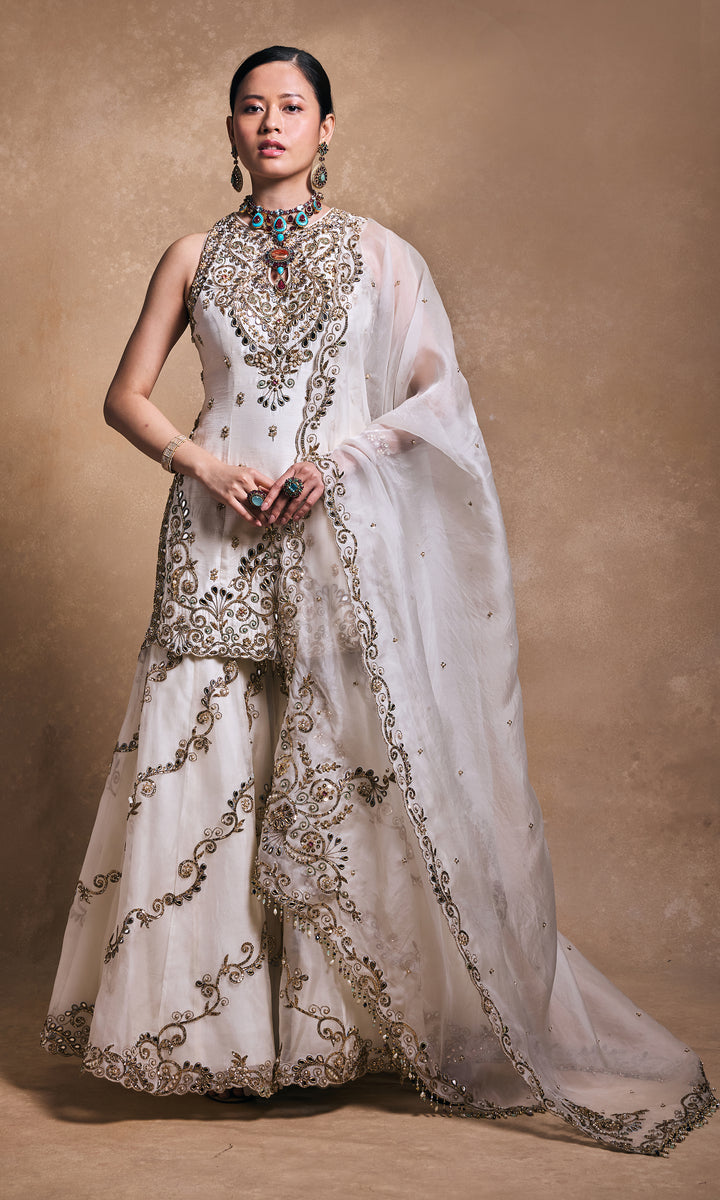 Ivory Sharara Set