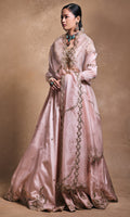 Baby Pink Silk Lehenga Set