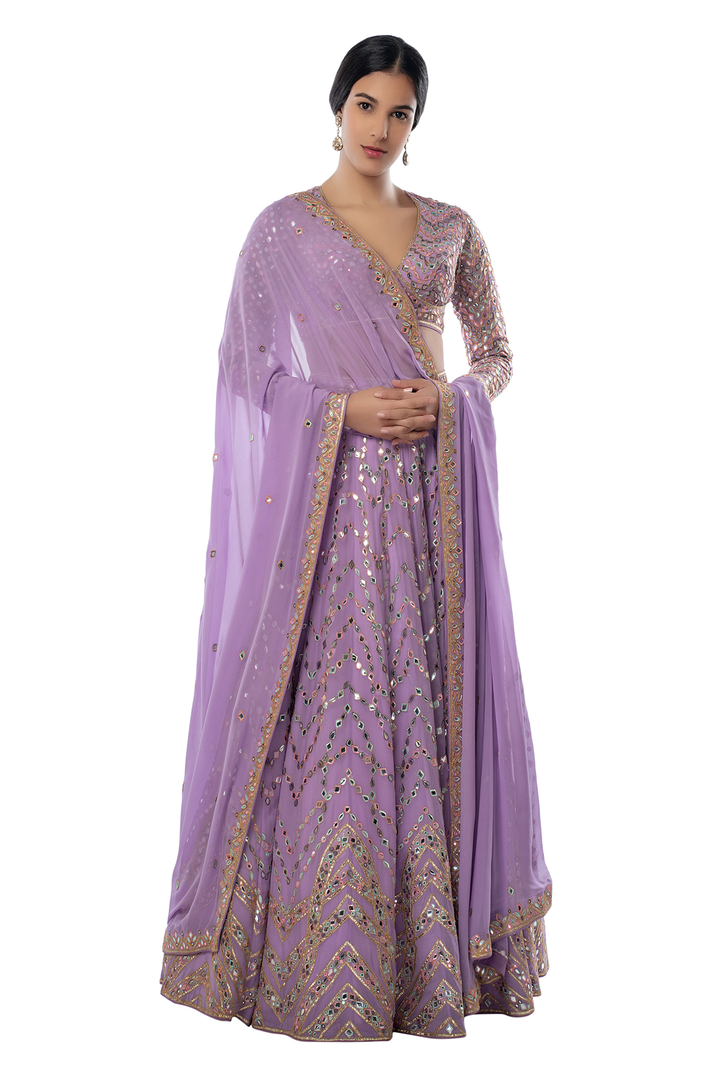 Lavender Lehenga Set