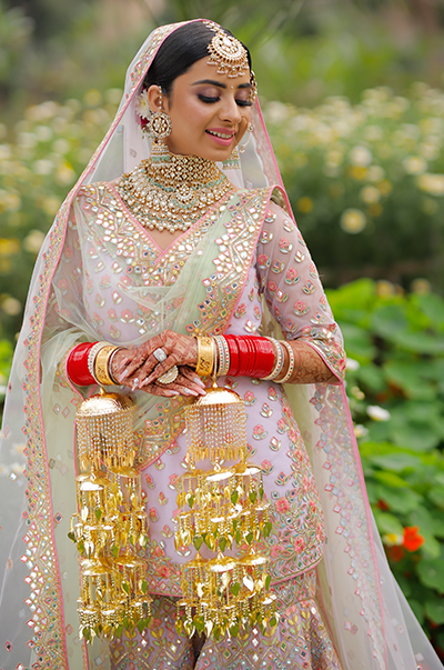 MANSI NANDA in a CUSTOMIZED Tamanna Punajbi Kapoor BRIDAL OUTFIT