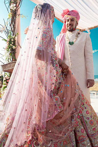 MYTHILA SHILKE in a CUSTOMIZED Tamanna Punjabi Kapoor BRIDAL OUTFIT