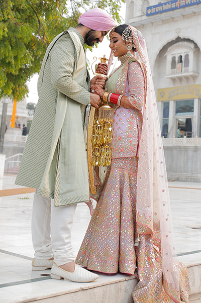 MANSI NANDA in a CUSTOMIZED Tamanna Punajbi Kapoor BRIDAL OUTFIT