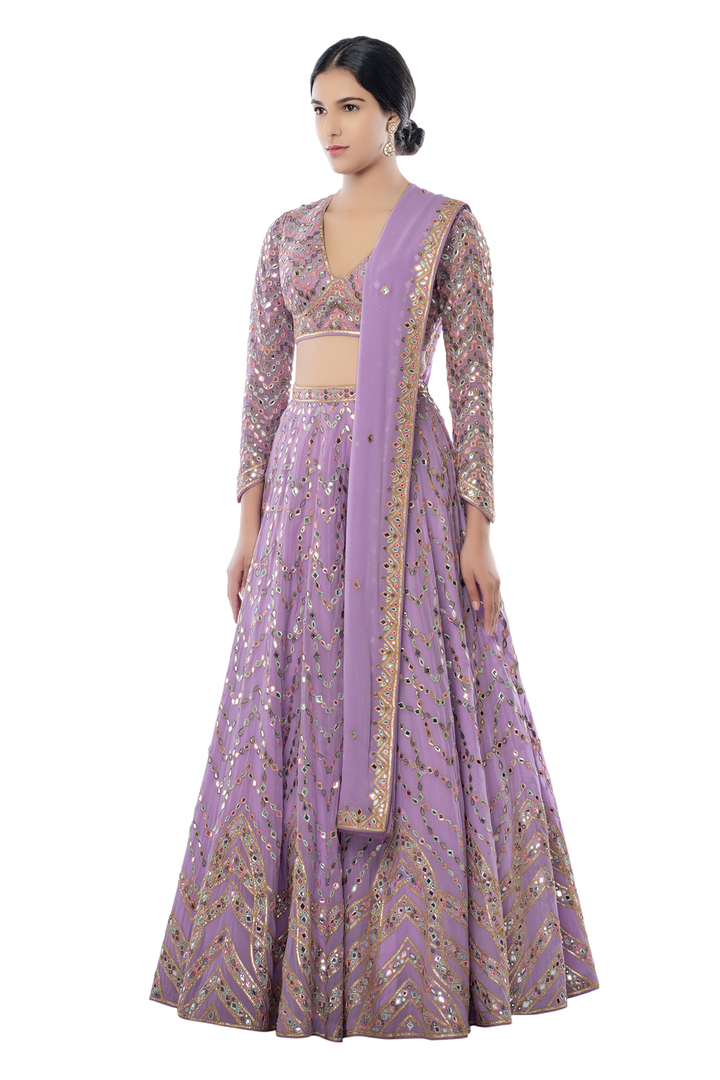 Lavender Lehenga Set