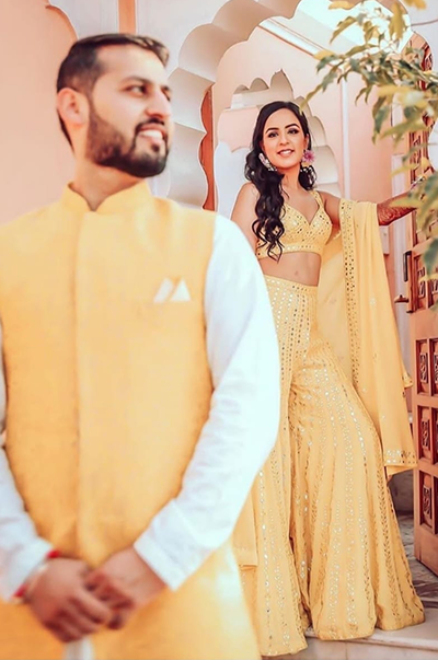 Priya In Yellow Georgette High Waist Sharara