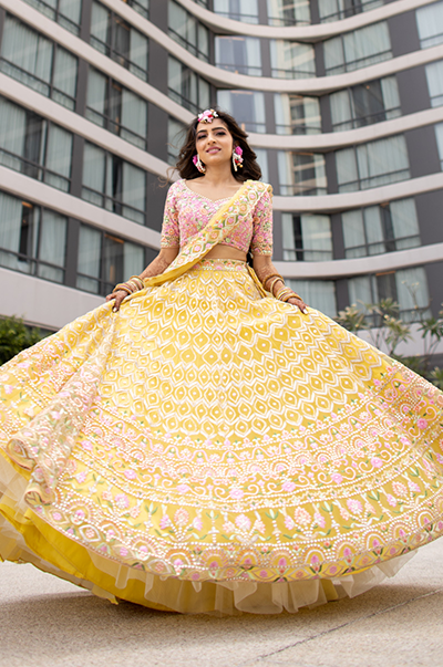 LAVINA PUNJABI in a CUSTOMIZED Tamanna Punjabi Kapoor BRIDAL OUTFIT