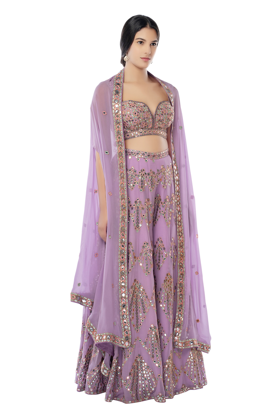 Lavender High Waist Sharara