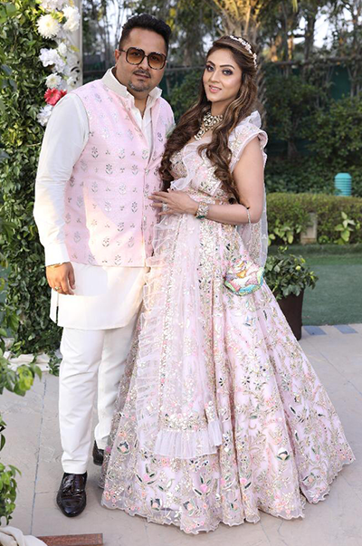 EISHA DEWAN in a CUSTOMIZED Tamanna Punjabi Kapoor BRIDAL OUTFIT