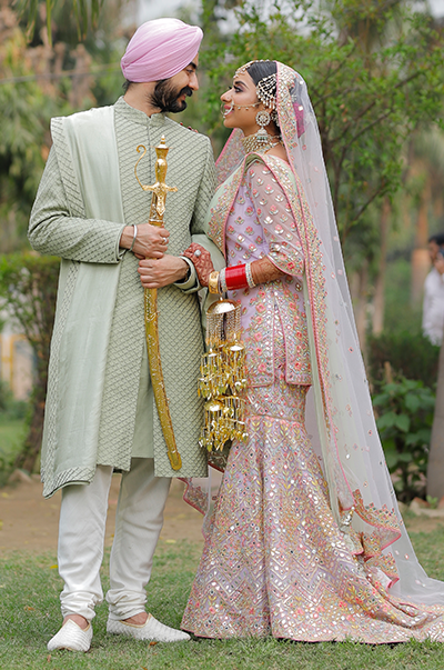 MANSI NANDA in a CUSTOMIZED Tamanna Punajbi Kapoor BRIDAL OUTFIT
