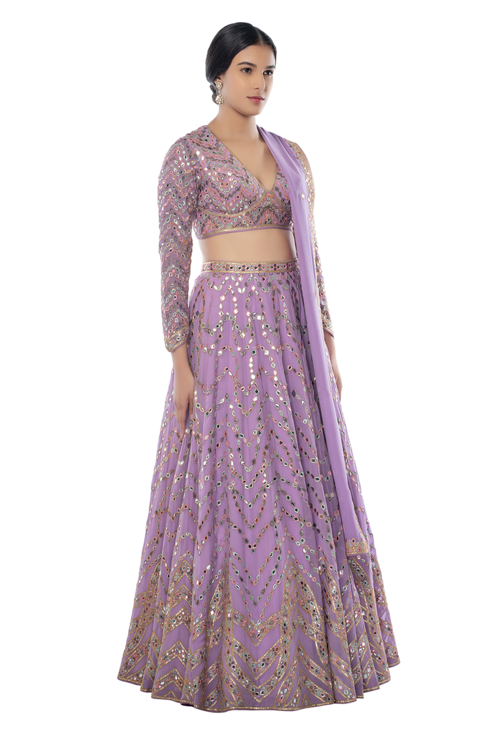 Lavender Lehenga Set