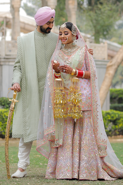 MANSI NANDA in a CUSTOMIZED Tamanna Punajbi Kapoor BRIDAL OUTFIT