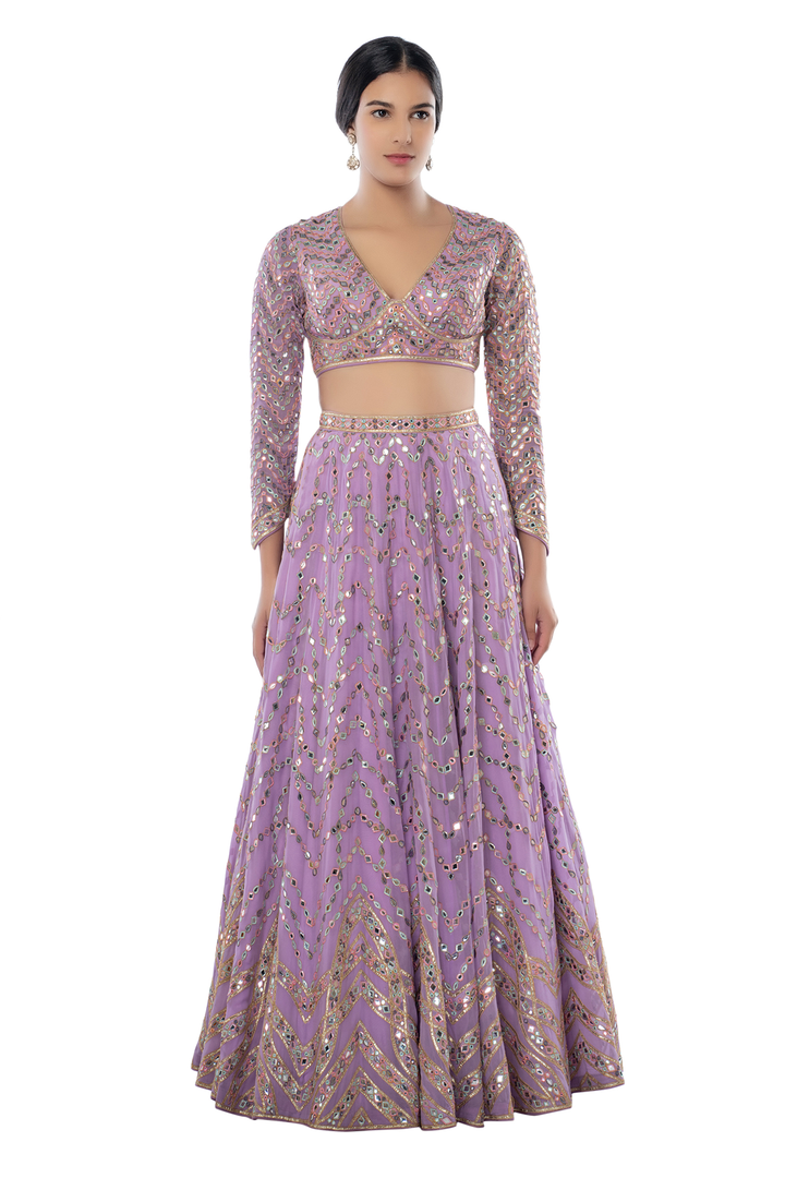Lavender Lehenga Set