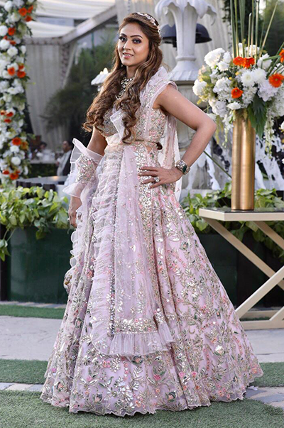 EISHA DEWAN in a CUSTOMIZED Tamanna Punjabi Kapoor BRIDAL OUTFIT