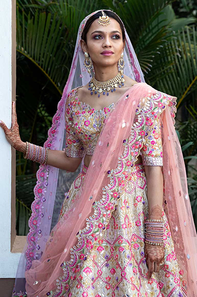 MYTHILA SHILKE in a CUSTOMIZED Tamanna Punjabi Kapoor BRIDAL OUTFIT