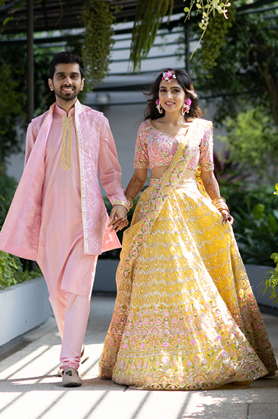 LAVINA PUNJABI in a CUSTOMIZED Tamanna Punjabi Kapoor BRIDAL OUTFIT