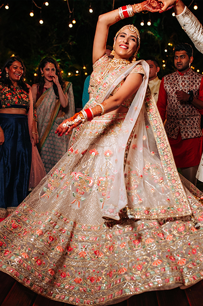 SHAINA KHURANA in a CUSTOMIZED Tamanna Punjabi Kapoor BRIDAL OUTFIT