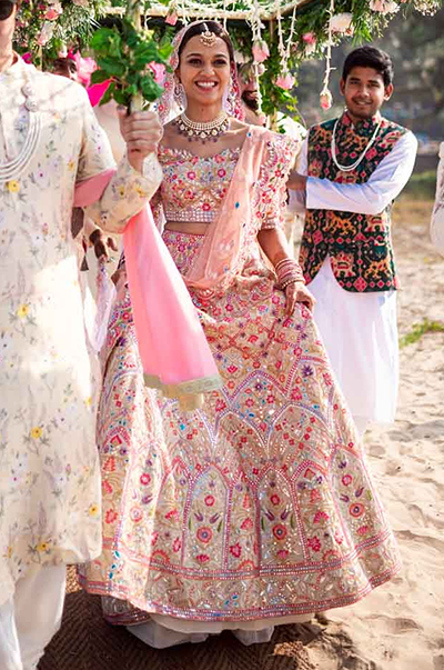 MYTHILA SHILKE in a CUSTOMIZED Tamanna Punjabi Kapoor BRIDAL OUTFIT