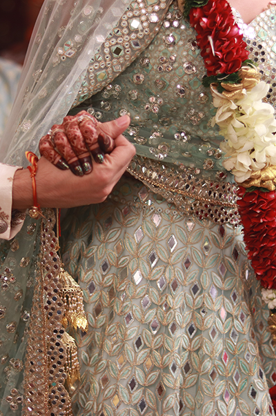 EKTA MUNJAL in a CUSTOMIZED Tamanna Punjabi Kapoor BRIDAL OUTFIT