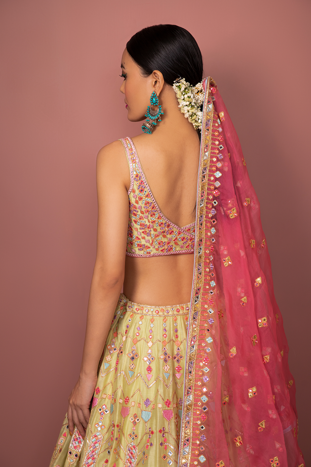 Green Lehenga Set