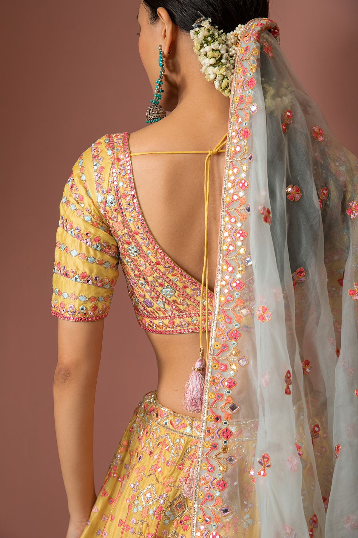 Mango Yellow Lehenga Set