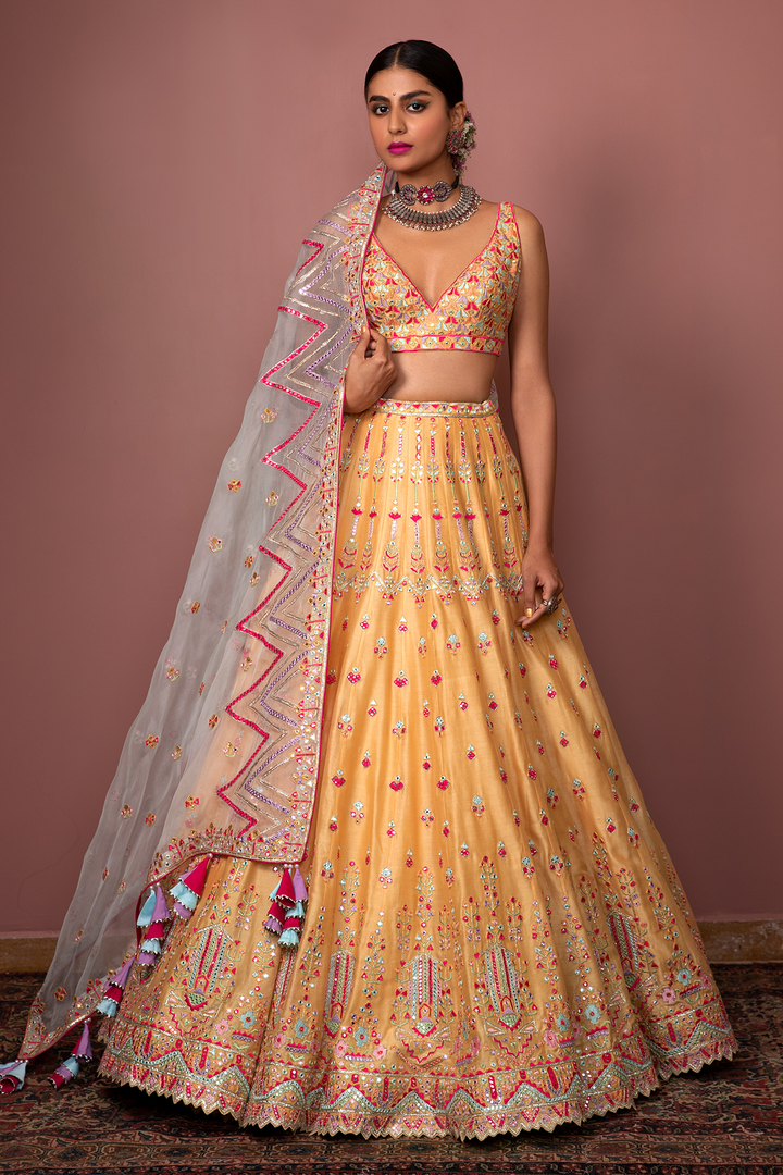 ORANGE LEHENGA SET