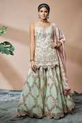 Green Georgette Sharara