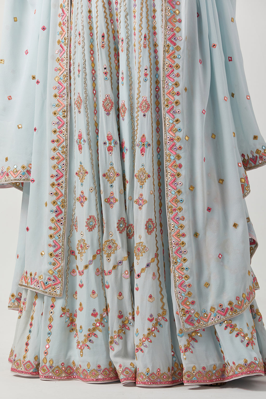 High Waist Sharara With Cape