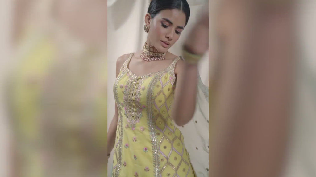 Sunshine Yellow Gharara