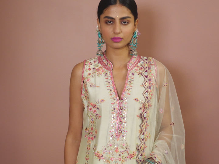 GREEN KURTA PATIALA SALWAAR