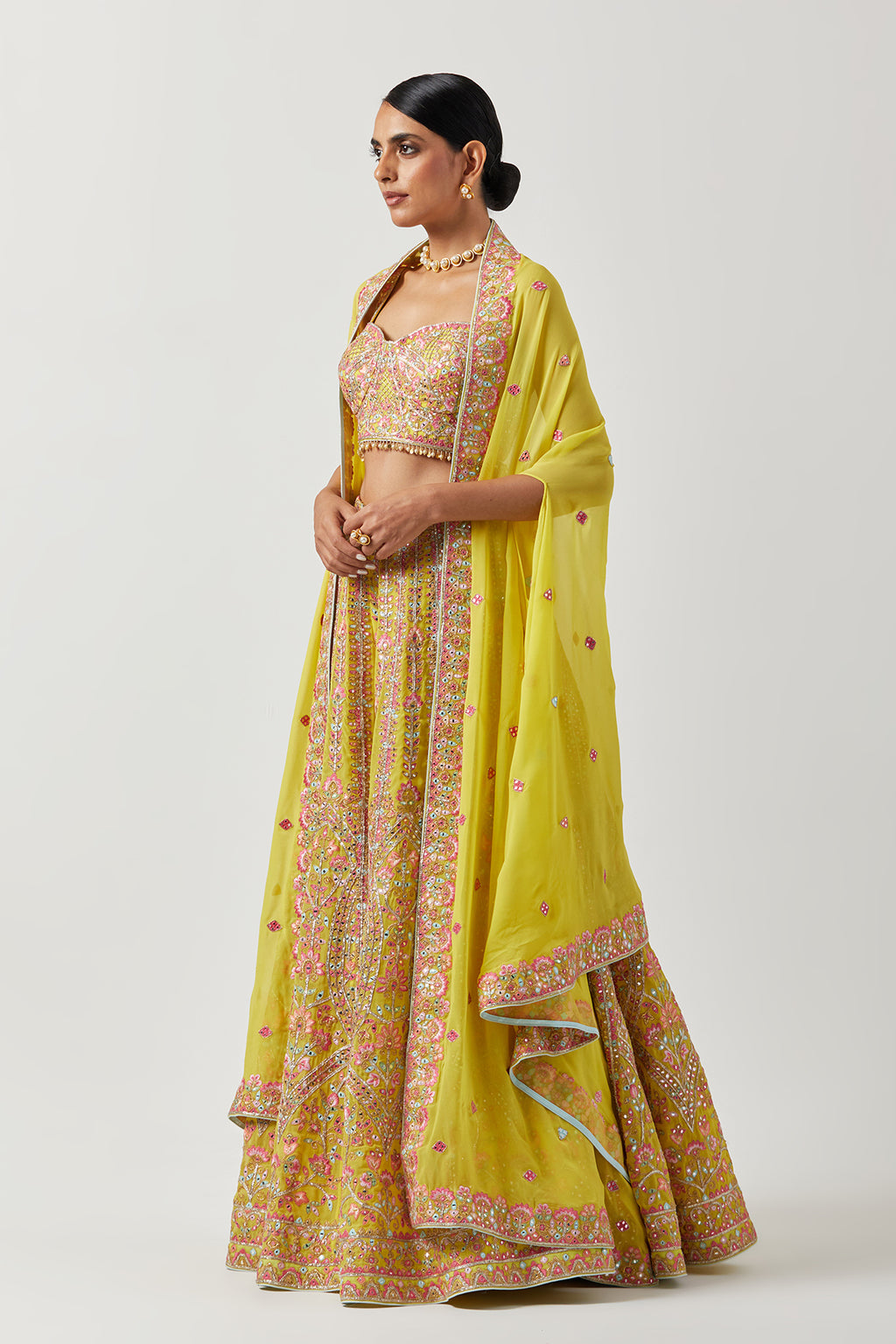 High Waist Sharara With Cape