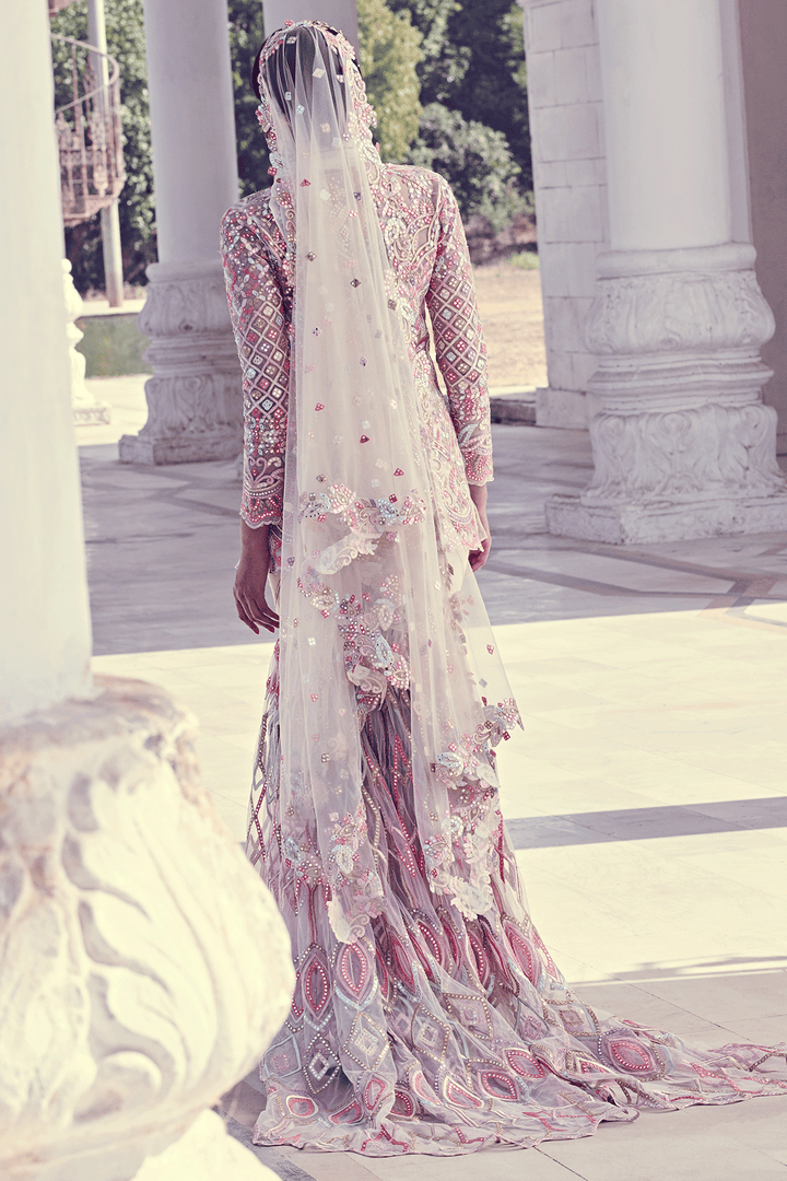 IVORY JACKET STYLE KURTA AND GHARARA SET