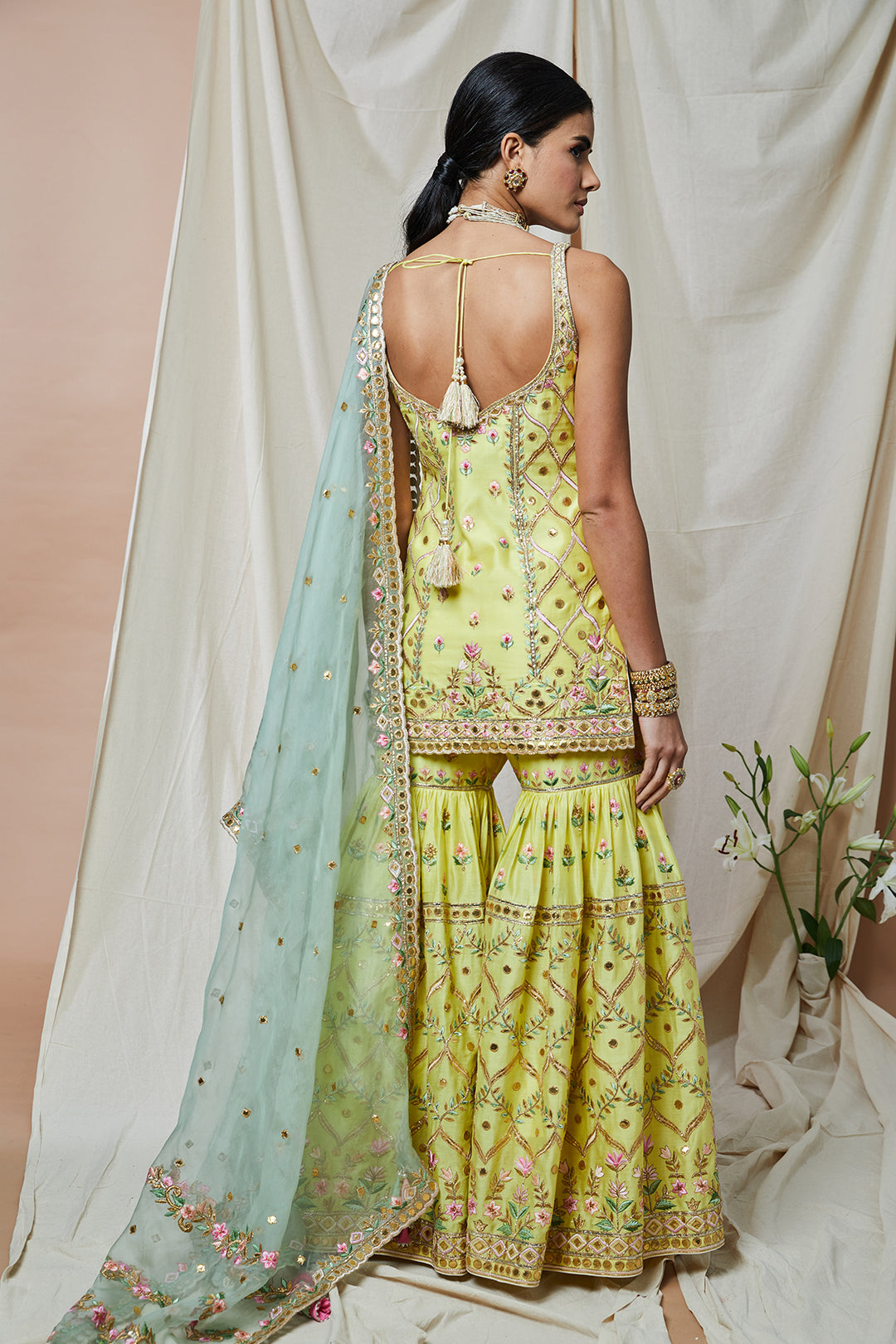 Sunshine Yellow Gharara