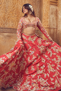 Shereen Sikka In Pink Georgette Floral Lehenga